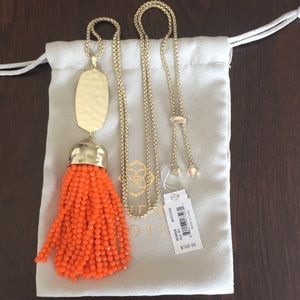 Kendra Scott Monroe in Orange and Gold. Rare. NWT